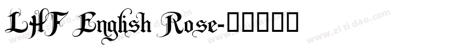 LHF English Rose字体转换